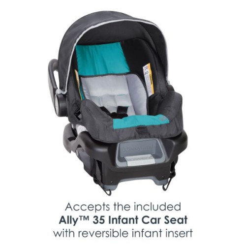Babytrend Pathway 35 Jogger Travel System Optic Teal