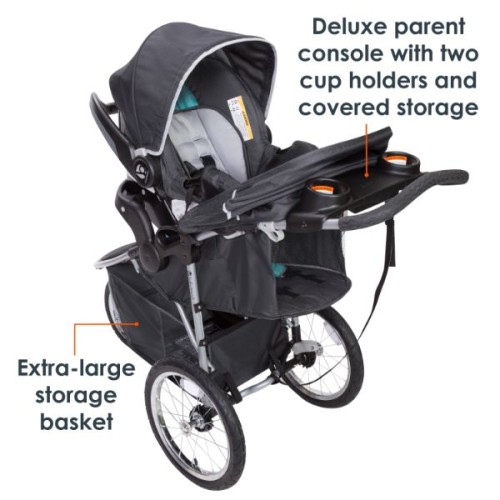 Babytrend Pathway 35 Jogger Travel System Optic Teal