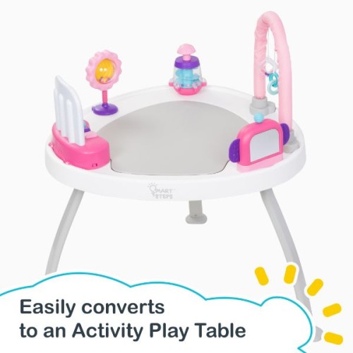 Babytrend 3-In-1 Bounce N’Play Activity Center Plus-Princess Pink