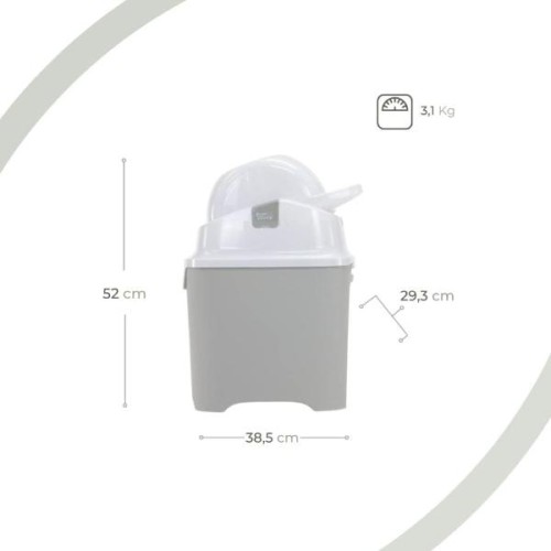 Diaper Champ One Standard Odourless Diaper Pail - Silver