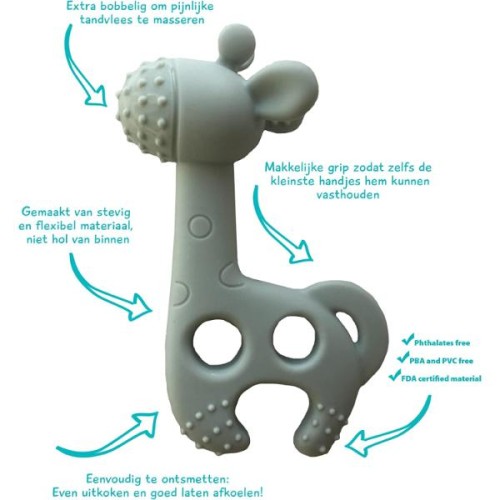 Diaper Champ One Bite Me Raff - Light Green/Solid Teether, Pack Of 1