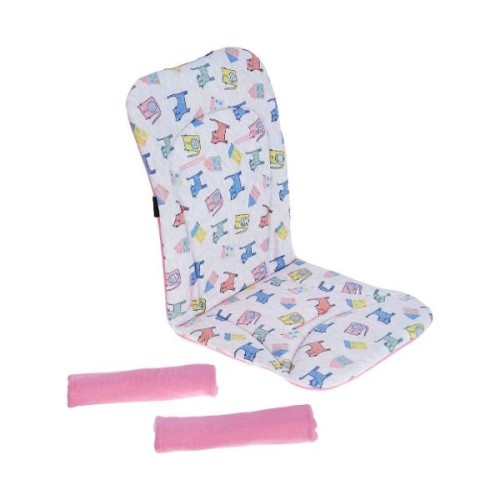 Ubeybi Stroller Cushion Set, Pink