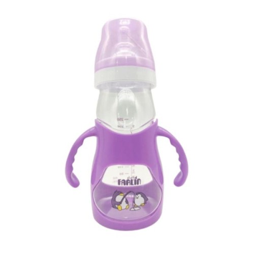 Farlin Anti-Choke Bended 250cc Feeding Bottle 1pc, Assorted