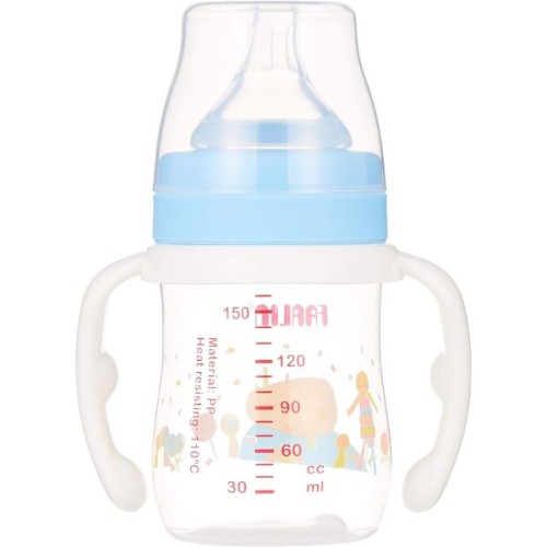 Farlin Silky PP Little Art Feeding Bottle with Handle, 150ML
