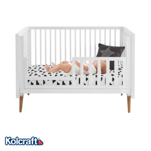 Kolcraft Roscoe 3-in-1 Conversion Rail for Toddler and Daybed White (Crib rail o