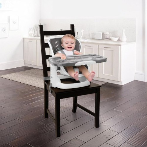 Ingenuity SmartClean ChairMate High Chair Slate, Grey/White