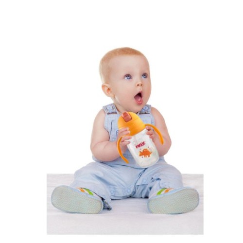 Farlin Straw Training Cup - Orange 260ML 