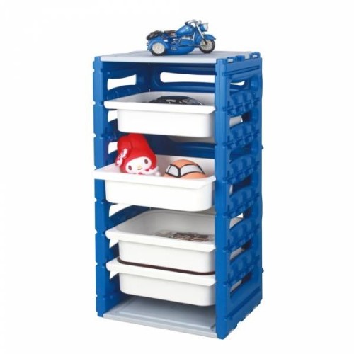 Ching Ching  4-Layer Drawers Cabinet, Blue