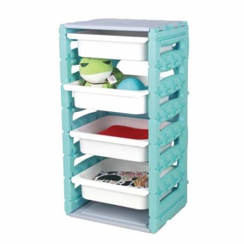 Ching Ching  4-Layer Drawers Cabinet, Blue