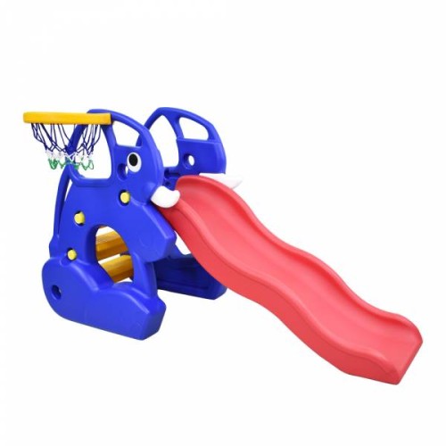 Ching Ching Elephant Slide(137cm) + Basketball Set - Pack of 1