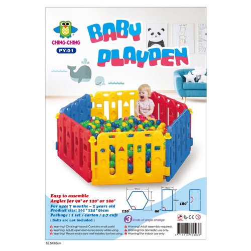 Ching Ching Colorful Playpen (6pcs) - Pack of 1