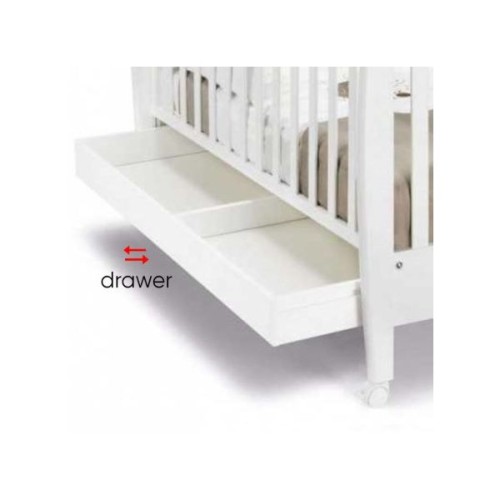 G254 WHITE CRIB TEDDY GREY