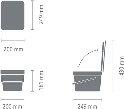 WASTE BIN SORT&GO -6L - MINT