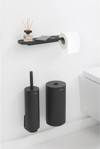 Brabantia Mindset Toilet roll holder with shelf - Grey