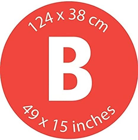 Brabantia 118869 Ironing Board Cover B, 124 x 38cm, Complete Set, Cotton, Tropic