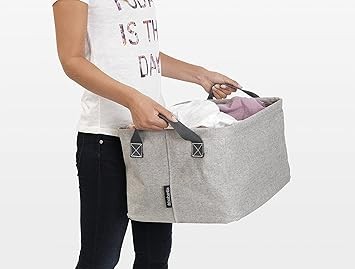 Brabantia FOLDABLE LAUNDRY BASKET GREY