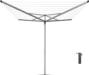 Brabantia ROTARY DRYER 4-ARMS 50M.SILVERMETAL SOI