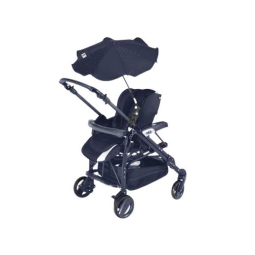 CAM Il Mondo Del Bambino Pram Umbrella with Crystals, Blue