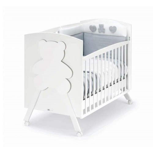 Orsopolly Gray Cot - Cam Playard, Baby Crib, Made In Italy With A Magical Back-L
