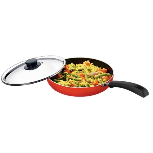 Premier Aluminium Non Stick Fry Pan Classic with Stainless Steel lid - 22 Cm