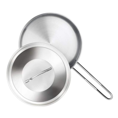 Premier 3-ply Clad Stainless Steel Classic Fry Pan with Lid Tpf-24 Cm