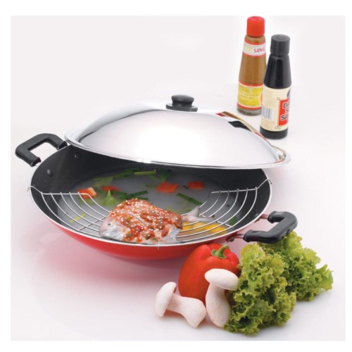 Premier Aluminium Non Stick Chinese Wok - 30 Cm
