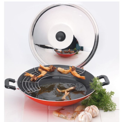 Premier Aluminium Non Stick Chinese Wok - 30 Cm