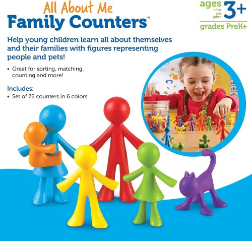 Learning Resources All About Me Family Counters® (Set of 72)