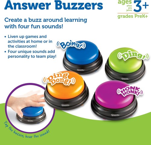 Learning Resources Answer Buzzers (Set of 4)