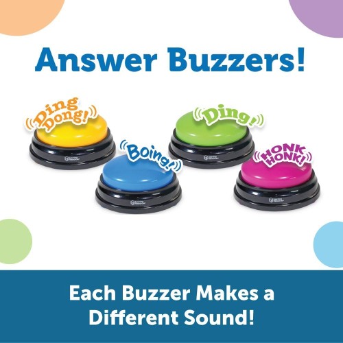 Learning Resources Recordable Answer Buzzers (Set of 4)