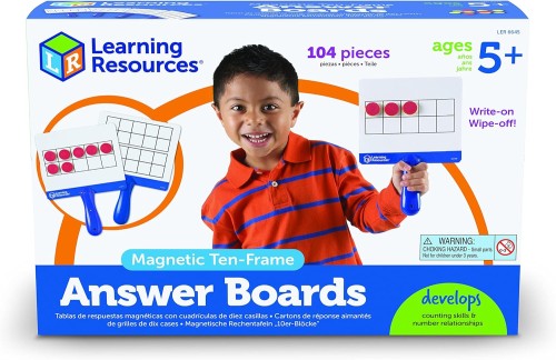 Learning Resources MAGNETIC TEN FRAME ANSWER BOARDS