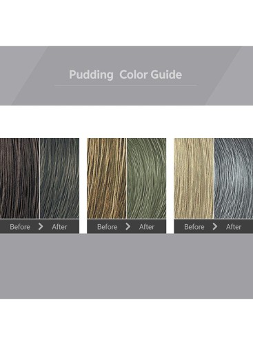 Pudding Hair Dye Pamukkale Ash GrayAmmonia Free Semi-Permanent Self Hair Dye DIY