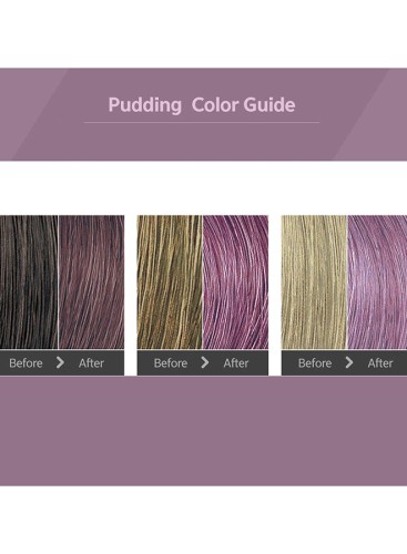 Pudding Hair Dye Ammonia Free Semi-Permanent Self Hair Dye DIY Kit Ash Lavender