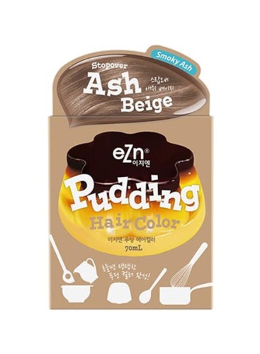 Pudding Hair Dye Ammonia Free Semi-Permanent Self Hair Dye DIY Kit Ash Beige