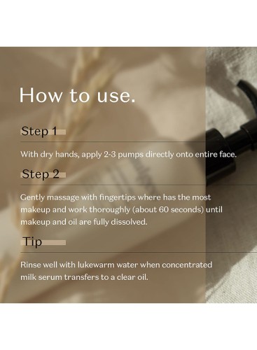 Cleansing Milk with Oat Kernel Oil, Face Wash for Normal to Dry Sensitive Skin 1