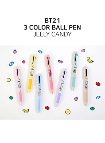 Tata Jelly Candy 3 Color Ball Pen