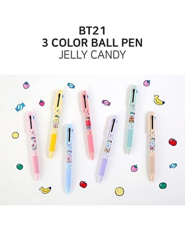Koya Jelly Candy 3 Color Ball Pen