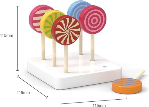 Viga Wooden Lollipop Toy 6-Pieces Set