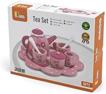 Viga Toy Tea Set, Pink