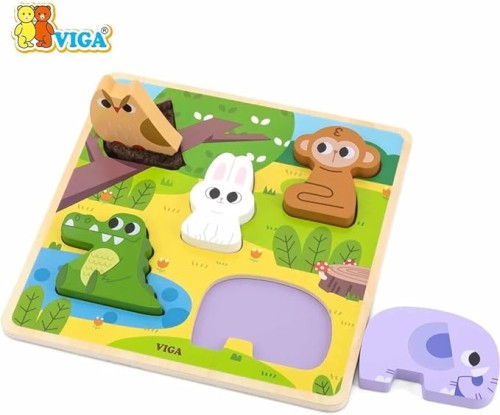 Viga Forest Tactile Puzzle, Multicolor