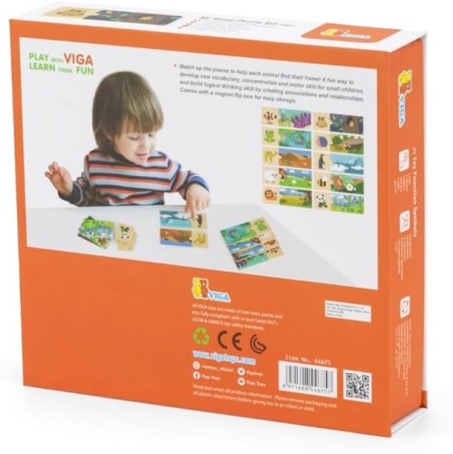 Viga My Home Wooden Puzzle Set