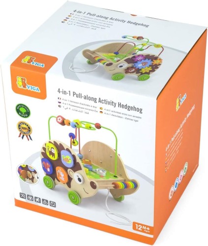 Viga 5-In-1 Pull-Along Activity Hedgehog