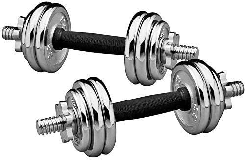 SUPREME SPORT CHROMED DUMBBELL SET - 15KGS