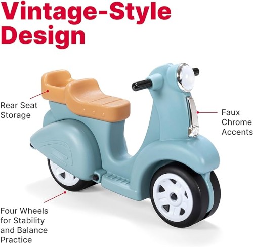 RIDE ALONG SCOOTER - AQUA - KRAFT CARTON