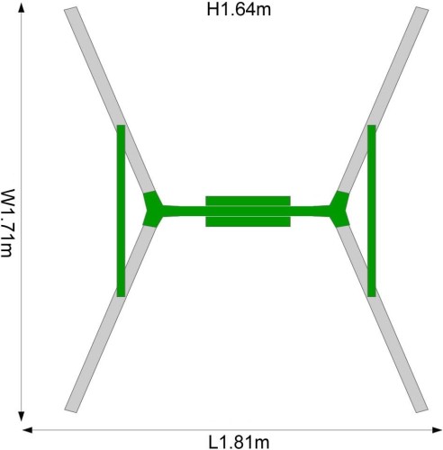 Plum 2 in 1 Metal swing set