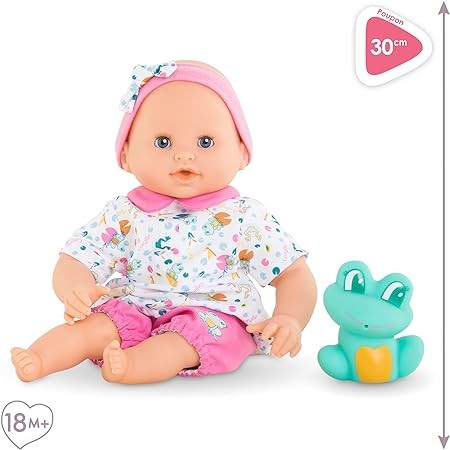 Corolle - Mon Premier Poupon, Bébé Bain Océane, with bath toy, 30 cm, from 18 mo