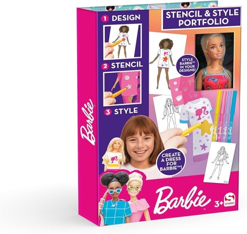 BARBIE STENCIL & STYLE WITH DOLL