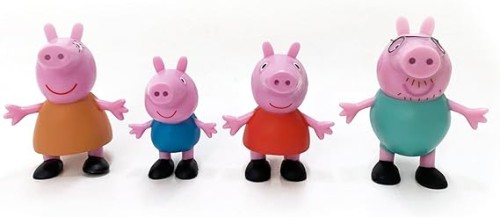 Comansi Peppa Pig Collection Set - 4 Figures: Peppa, George, Mama and Papa