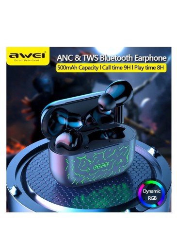 T29 ANC True Wireless Bluetooth Gaming Earbuds - Ergonomic Design, Portable Char