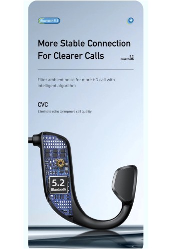 A889 Pro - Bluetooth Sports Headset, Out of Ear, Microphone, Long Battery Life, 